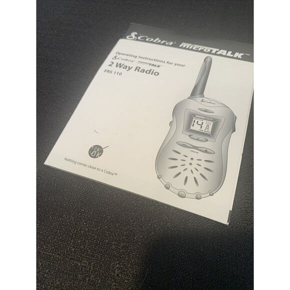 Cobra FRS 110 MicroTalk 2 Way Radio 14 Channels Walkie Talkie Tested - Picture 7 of 8